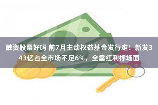 融资股票好吗 前7月主动权益基金发行难！新发343亿占全市场不足6%，全靠红利撑场面