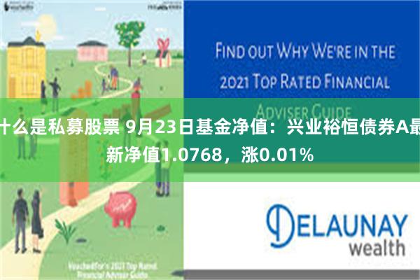 什么是私募股票 9月23日基金净值：兴业裕恒债券A最新净值1.0768，涨0.01%